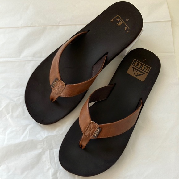 Reef Flip Flop Thong Brown Sandals Beach Sand - Picture 1 of 6